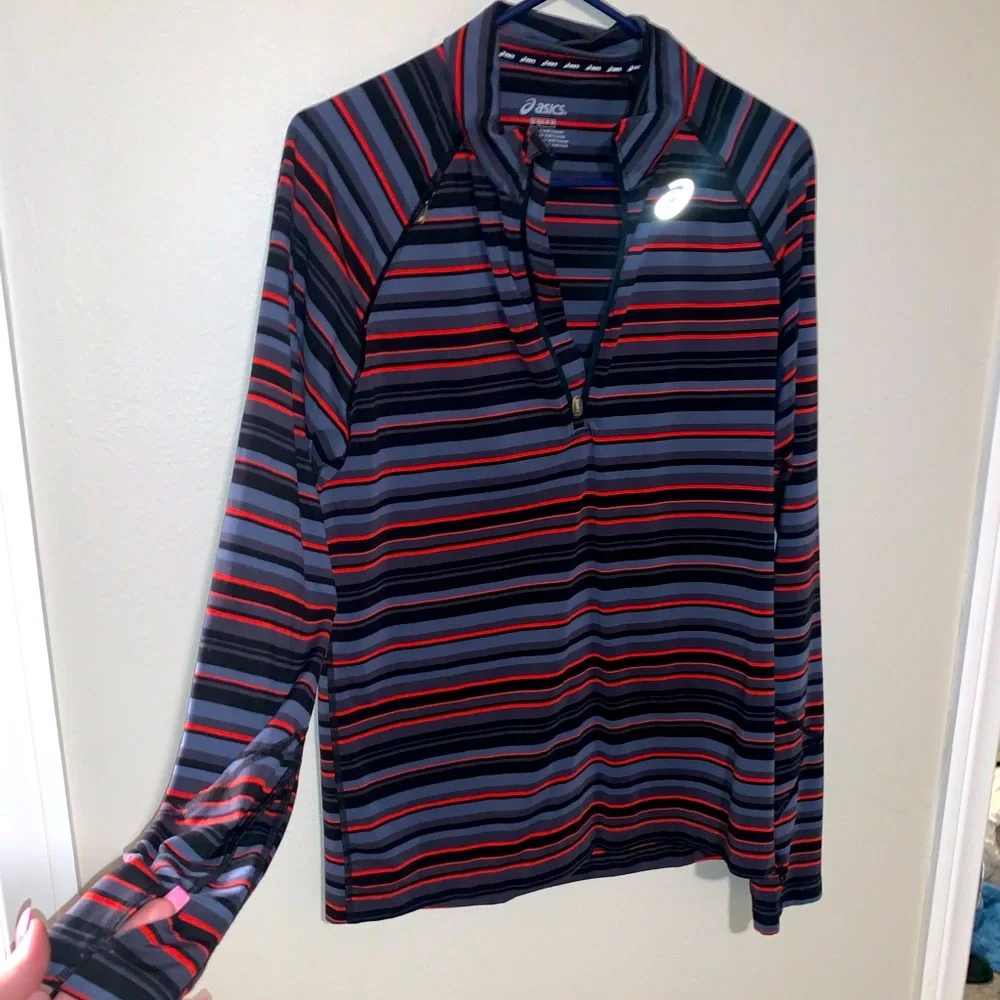 Mens ASICS running pullover - Picture 1 of 3